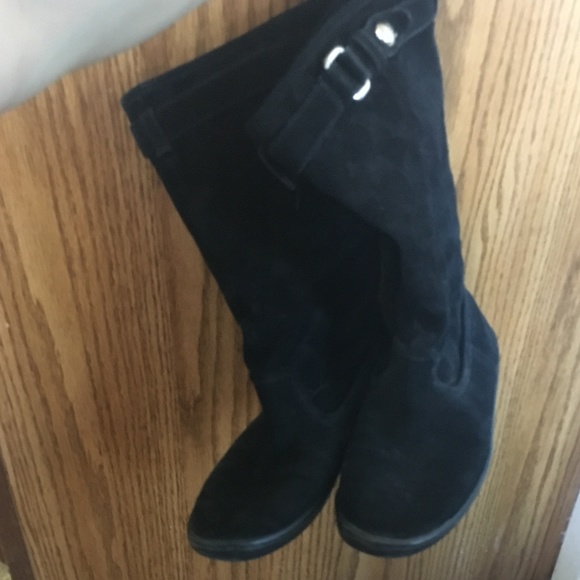 Suede Coach Boots - Picture 4 of 6